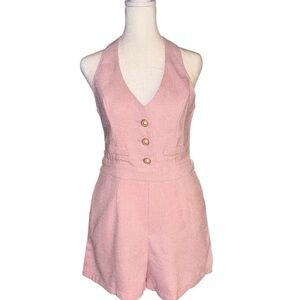 Cider Pink Halter Jumpsuit